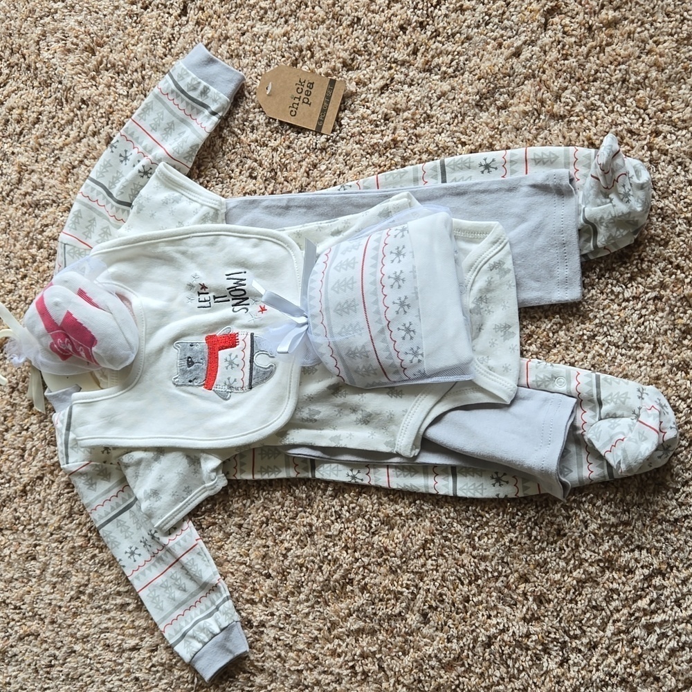 Last Chance, Chick pea 6 piece outfit, 3-6 months, nwt